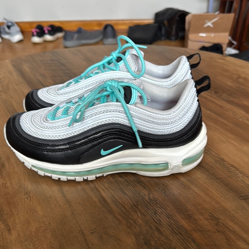 Nike Air Max 97 Sneakers in Black and Teal
